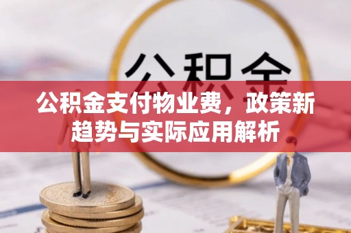 平远公积金支付物业费，政策新趋势与实际应用解析