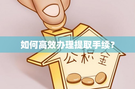 平远如何高效办理提取手续？