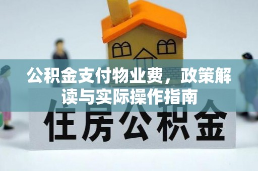 平远公积金支付物业费，政策解读与实际操作指南