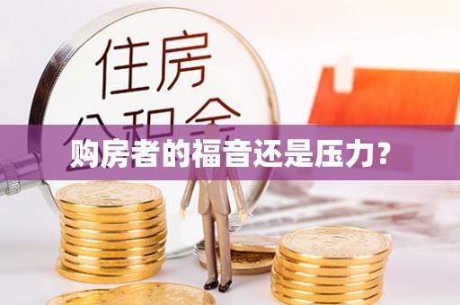 平远购房者的福音还是压力？
