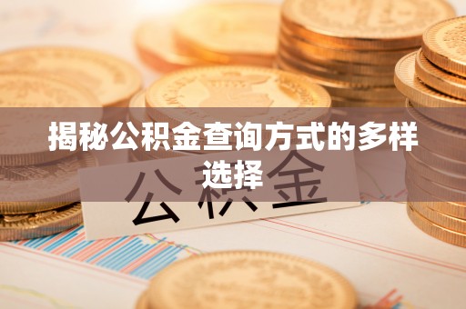 平远揭秘公积金查询方式的多样选择