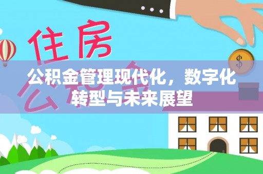 平远公积金管理现代化，数字化转型与未来展望