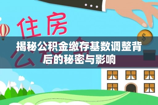 平远揭秘公积金缴存基数调整背后的秘密与影响