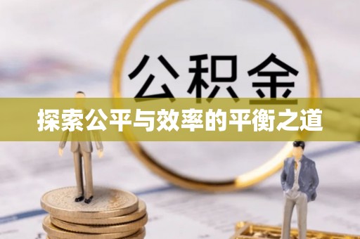 平远探索公平与效率的平衡之道