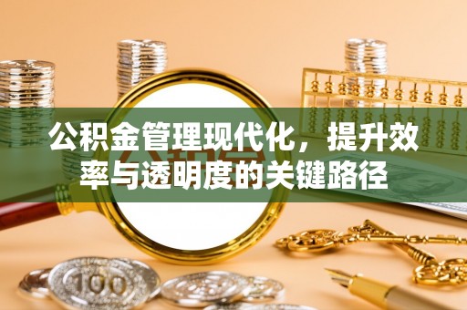 平远公积金管理现代化，提升效率与透明度的关键路径