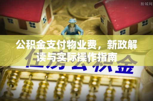 平远公积金支付物业费，新政解读与实际操作指南